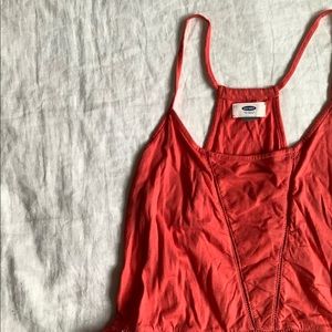 Red tank top